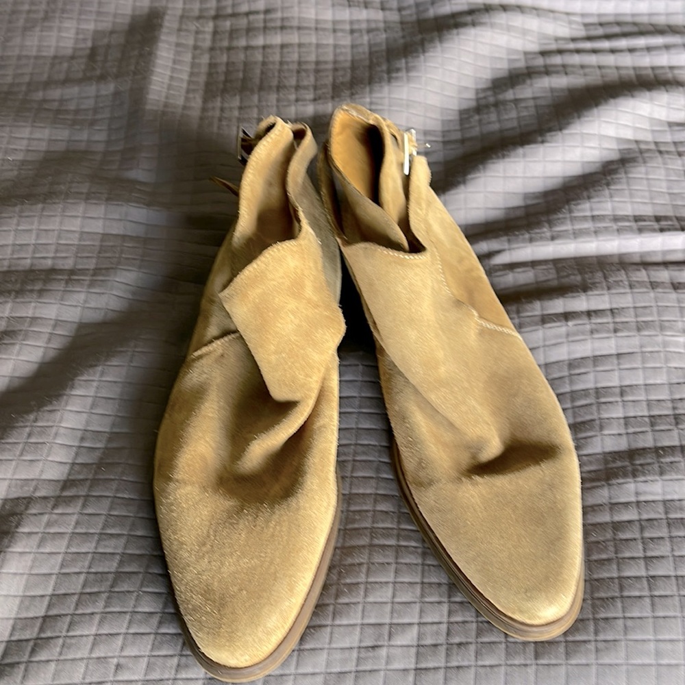Zara men’s suede buckle boots, size 43